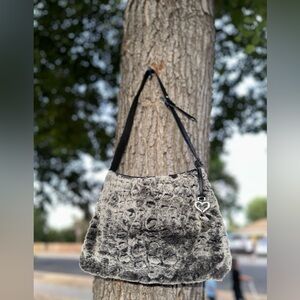 Vintage Y2K Brighton Collectibles 2000 Limited Edition Faux Fur Bag 149 of 500